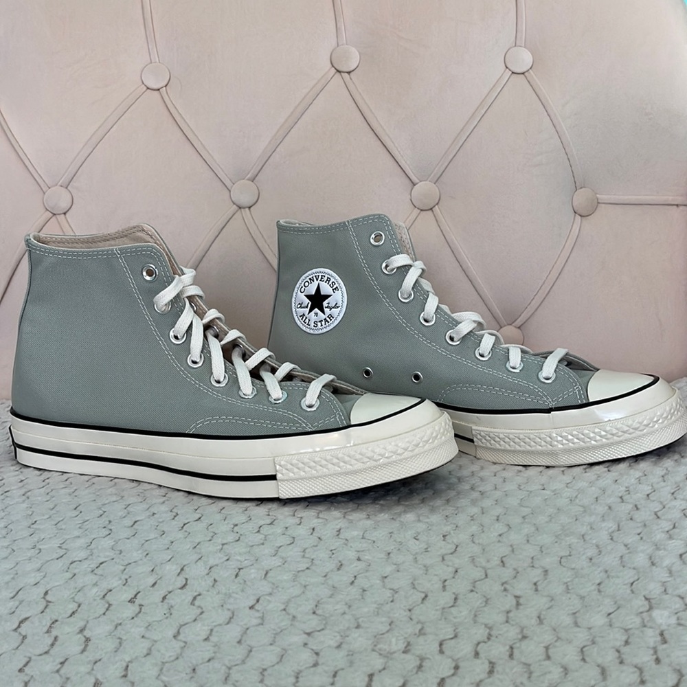Sage green converse
